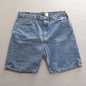 Vintage Levi's 505 Jean Shorts Size 42 Blue Medium Wash Cotton Regular Jorts‎